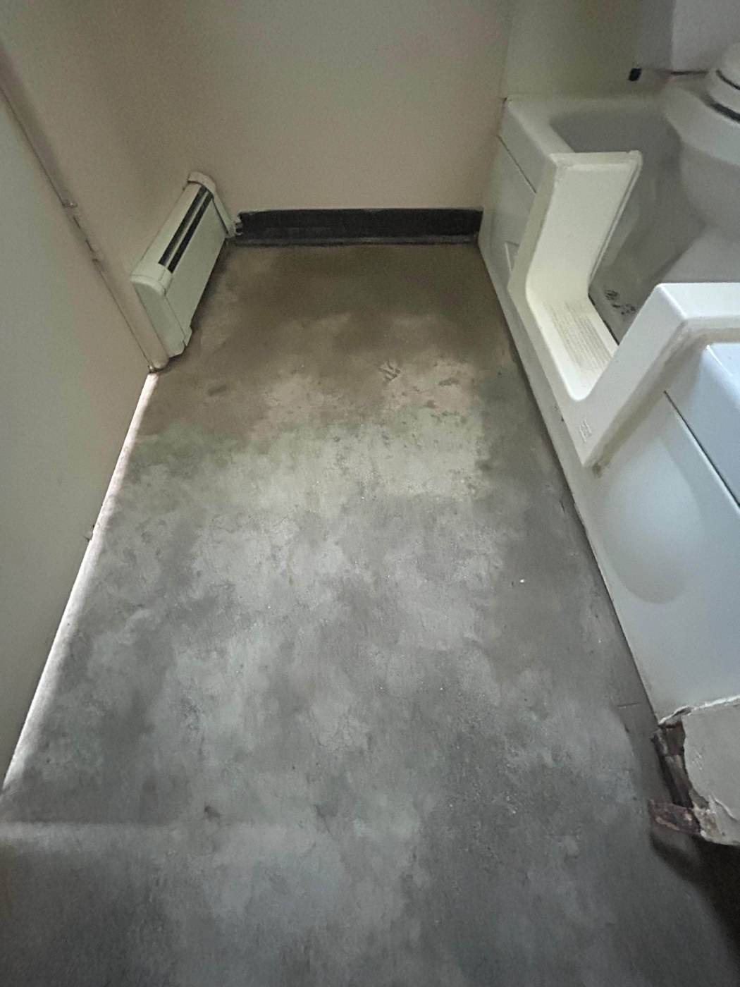 Completed work area